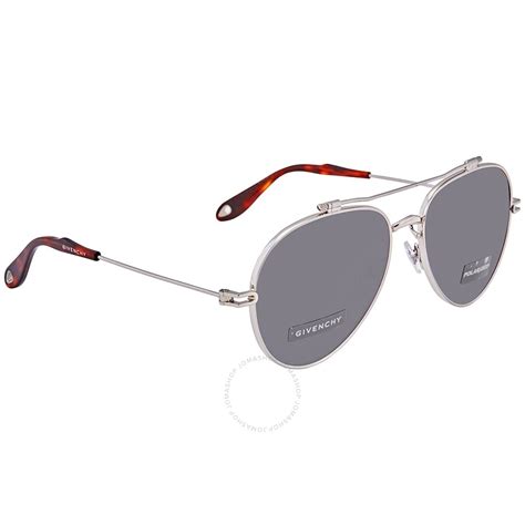 Givenchy Grey Pilot Unisex Sunglasses GV 7057/S 0010/M9 58